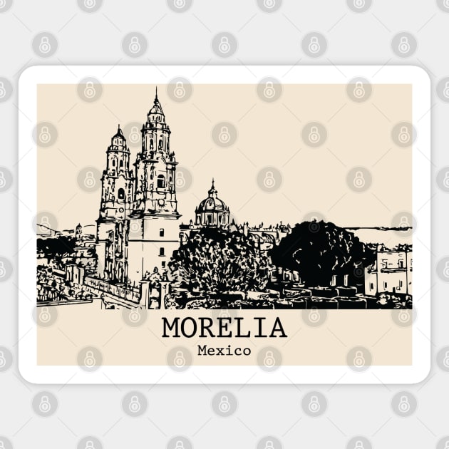 Morelia - Mexico Magnet by Lakeric